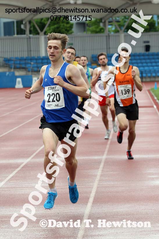 Senior mens 800 metres, Northern Championships, Sport City, Manchester. Photo: David T. Hewitson/Sports for All Pics